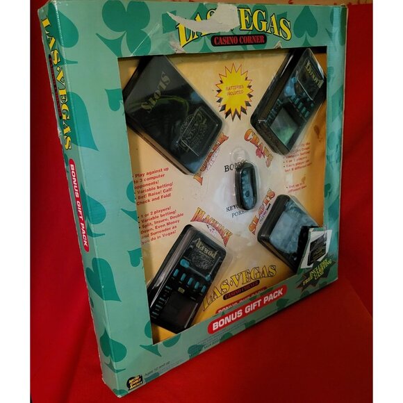 Las Vegas Casino Micro Games Gift Pack Handheld Games Poker Craps Blackjack Slot - Picture 12 of 12